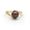 18K Yellow Gold Ring with Stunning Cherry Cortez Pearl by Kathe Mai