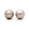 Pair of "Button" 9 mm Cortez Pearls