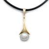 14K Yellow Gold Pendant with Cortez Pearl