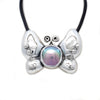 "Butterfly" Silver Pendant with Cortez Mabe Pearl by Priscila Canales